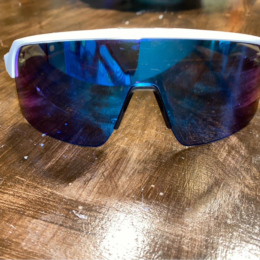Blue and White Sunglasses